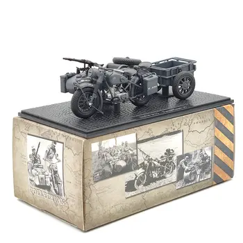 1:24 Мотоцикл Panzerfaust 30 времен Второй мировой войны Темно-серого цвета, отлитые под давлением игрушки, коллекция моделей автомобилей