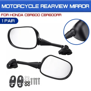 1 пара 18 мм Мотоциклетных Зеркал Заднего Вида Стекло Заднего Бокового Зеркала Правое Левое Для Honda CBR600 CBR600RR CBR1000 CBR1000RR