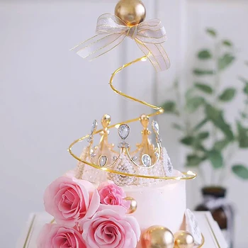 1 шт. торт, украшенный золотыми серебряными хрустальными звездами Кругами, деревьями желаний, украшениями для платья, подставкой для торта, украшением рамки