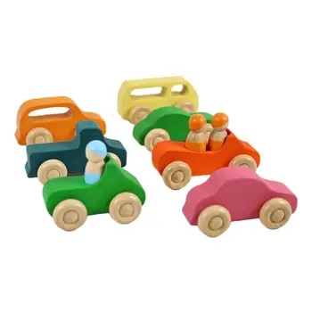 10x Cars Jigsaw, яркие цвета, строительные блоки, деревянная игрушка для развития уверенности в себе у детей раннего возраста