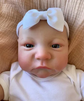 19-дюймовые куклы Bebe Reborn Levi Awake с открытыми голубыми глазами, реалистичные живые новорожденные куклы, настоящие куклы, подарок для детей