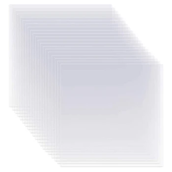 20шт Прозрачных Листов для Трафарета из Майлара, 12-дюймовые Пустые Листы для Трафаретного Материала, для Совместимой и Силуэтной Резки