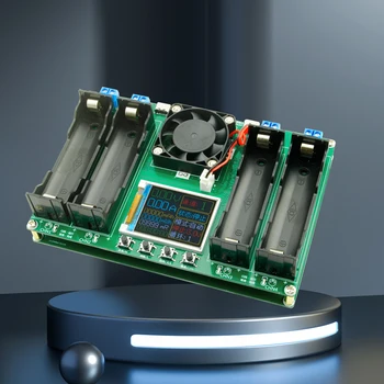 4-канальный тестер емкости аккумулятора, внутреннего сопротивления, ЖК-дисплей Type-C, Модуль автоматической зарядки и разрядки, охлаждающий вентилятор