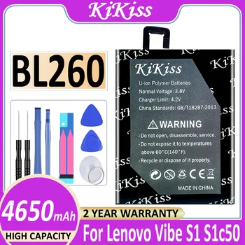 4650 мАч BL260 BL 260 Аккумулятор для Lenovo VIBE S1 Lite S1Lite S1La40 S1c50 Batteria + Бесплатные Инструменты