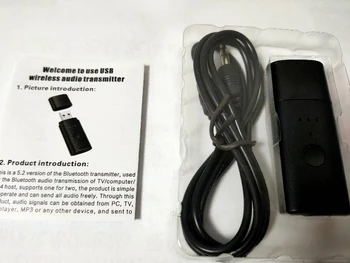 83XC USB BT5.2 Беспроводной музыкальный адаптер Передатчик-приемник с низкой задержкой