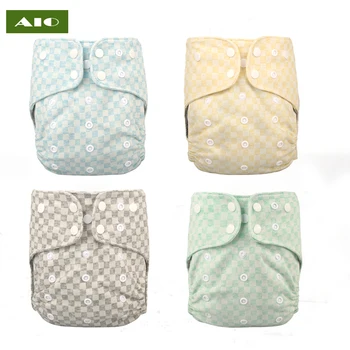 AIO 1 шт. Экологичный детский моющийся многоразовый тканевый карманный подгузник, детский подгузник с одним карманом, подходит для ребенка весом от 3 до 15 кг