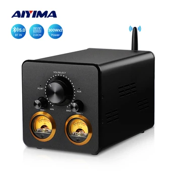 AIYIMA TPA3255 HiFi Bluetooth Усилитель Мощности 300Wx2 VU Meter Усилитель Стерео USB Amplificador APTX-HD Динамик Домашний Аудио УСИЛИТЕЛЬ