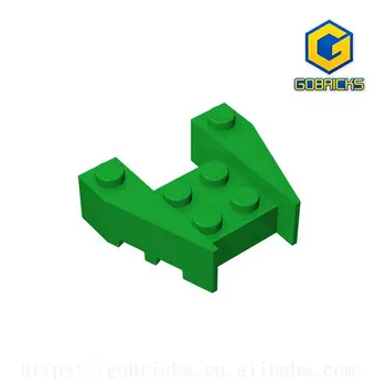 Gobricks GDS-947 Клин 3 x 4 с насечками для шипов совместим с техническими образовательными строительными блоками lego 50373 DIY