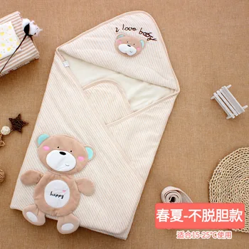 KB8960 Оптовая продажа детских весенне-летних цветных хлопчатобумажных одеял для новорожденных
