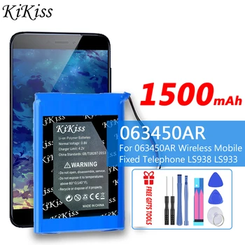 KiKiss Сменный аккумулятор емкостью 1500 мАч для беспроводного стационарного мобильного телефона 063450AR LS938 LS933 + бесплатные инструменты
