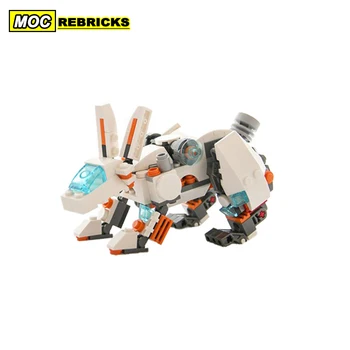 MOC Mecha Серии Rabbit Robots MOC-5722 Строительный Блок DIY Модель Образовательная Коллекция Головоломок Эксперты Кирпичные Игрушки Рождество для подарков
