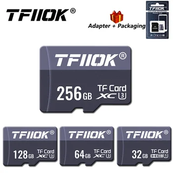 TFIIOK Ultra Micro SD 128 ГБ 256 ГБ 64 ГБ U3 Micro SD Карта SD/TF Флэш-Карта Карта Памяти 16 ГБ 32 ГБ microSD Для Спортивной Камеры Телефона