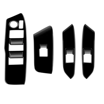 Автомобиль RHD Ярко-черное Оконное стекло Кнопка подъема крышки переключателя Отделка дверного подлокотника для Sienta 2022 2023