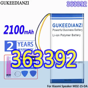 Аккумулятор GUKEEDIANZI большой емкости 363392 2100 мАч для Xiaomi Xiao Mi Speaker MDZ-15-DA Bateria