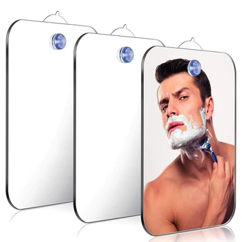 Акриловое зеркало для бритья с защитой от запотевания, зеркало для бритья без запотевания, инструменты для душа в ванной, Зеркало для мужчин и женщин, Подвесное зеркало для макияжа в душе