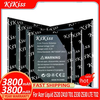 Батарея KiKiss Для Acer Liquid Z520 Z410 T01 Z330 Z530 LTE T02 Z530S ICP9375870L1 Liquid Z520 Dual BAT A12 BAT A11 BAT E10