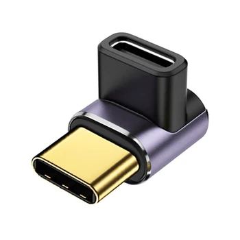 быстрая зарядка 40 Гбит/с USB C 90-градусным адаптером-удлинителем PD 100 Вт для MacBook Steam Deck D5QC
