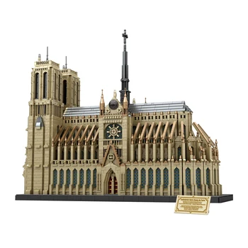 В НАЛИЧИИ 8868шт MOC Idea Notre Dame de Paris Конструктор для взрослых Строительные блоки, кирпичи для сборки Рождественского подарочного набора