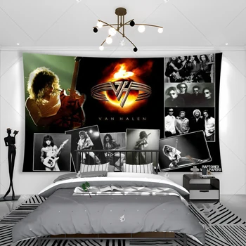 Группа Van Halens Гобеленовый Баннер Флаг Музыкальный Клуб Прикроватное Украшение Для Дома