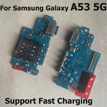 Для Samsung Galaxy A53 5G USB порт для зарядки Док-станция Зарядное устройство Разъем платы Гибкий кабель