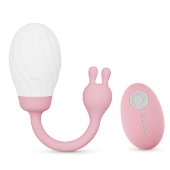 Женская мастурбация Силиконовый вибратор G Spot Egg, 10 режимов стимуляции клитора, массаж, секс-игрушки для женщин, Флиртующие игры для пар