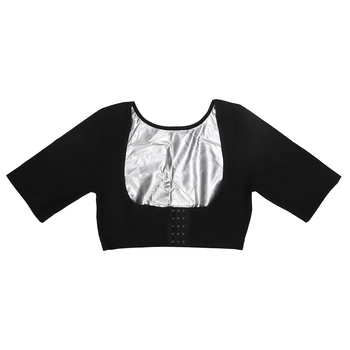Женская рубашка для сауны, водонепроницаемая, улавливающая тепло, 3 ряда, 5 крючков, формирователь тела для сауны для леди для бега