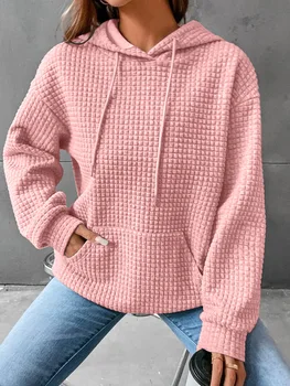 Женский осенне-зимний 2023 новый свитер с круглым вырезом и длинными рукавами, однотонный женский свитер белого цвета