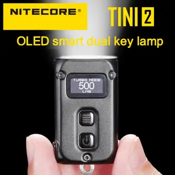 Интеллектуальная двухъядерная подсветка клавиш TINI2 OLED 500 Люмен, технология APC Sleep, длительный режим ожидания, зарядка по USB Type-C