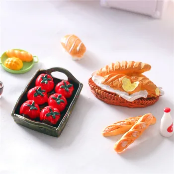 Мини-кухня, имитирующая кукольный домик, Детская хлебопечка для сэндвичей, Миниатюрная игрушечная модель кухни, украшение дома