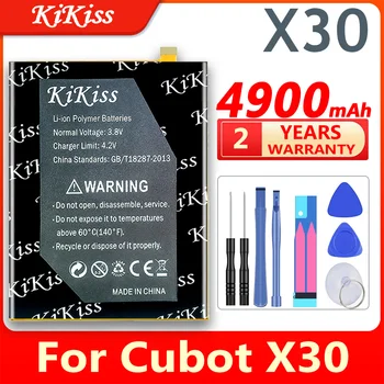 Мощный аккумулятор KiKiss емкостью 4900 мАч для замены аккумуляторов мобильного телефона Cubot X30 mm
