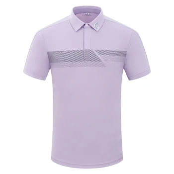 Мужская футболка для гольфа Golfist с коротким рукавом, дышащие быстросохнущие рубашки с отложным воротником 3023, модная мужская одежда