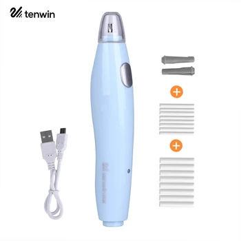 Набор электрических ластиков tenwin с 16 сменными резинками Перезаряжаемый ластик для карандашей с управлением одной кнопкой Подарочные канцелярские принадлежности