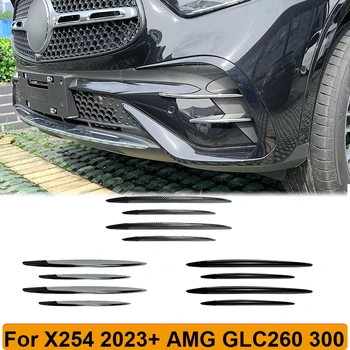 Наклейка На Решетку Противотуманных Фар Для Mercedes Benz X254 GLC Class GLC260 GLC300 AMG 2023 + Решетка Воздухозаборника Автомобильные Аксессуары