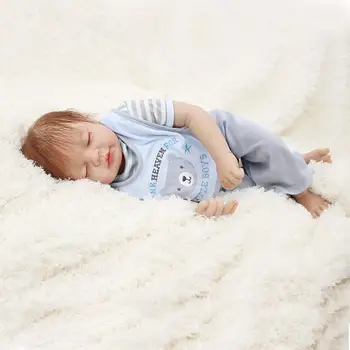Настоящая сенсорная 22-дюймовая кукла-Реборн, наполовину кукла-младенец, детская игрушка для сна, сопутствующая игрушка, модель детской одежды.