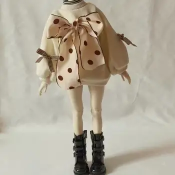 Новая кукольная одежда 1/4, модный свитер с бабочкой и узлом, игрушки для девочек, аксессуары для кукол, без куклы