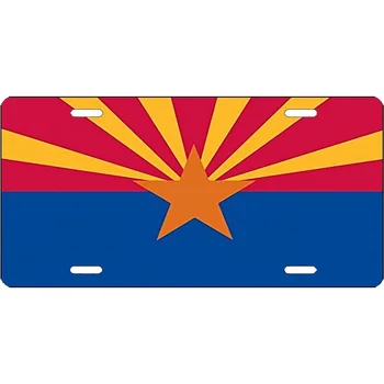 Номерной знак с флагом штата Аризона, новинка, автомобильная бирка, подарочная подарочная табличка для мужчин и женщин, передний номерной знак автомобиля 12x6 дюймов
