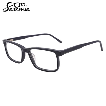 Очки унисекс SASAMIA, Ацетатные Плоские прямоугольные очки, Оптические очки по рецепту, очки для ламинирования висков, Цветные очки WD1405