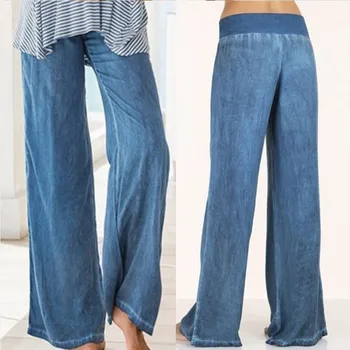 Повседневные тонкие джинсовые брюки, широкие брюки, европейские и американские