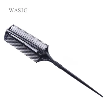 Профессиональная парикмахерская двусторонняя расческа для окрашивания с нейлоновой щеткой для сушки волос Тонировочные расчески Щетка для окрашивания волос Инструменты для укладки волос