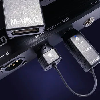 Разъем беспроводного адаптера M-Vave Ms1, интерфейс беспроводной системы Midi, мини-беспроводная передача, поддержка воспроизведения MIDI-системы
