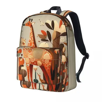 Рюкзак с жирафом, яркие иллюстрации, многофункциональные походные рюкзаки, забавные школьные сумки для подростков, рюкзак с индивидуальным рисунком.