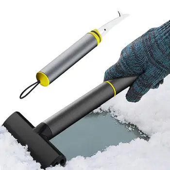 Скребок для льда, ледокол на лобовом стекле, Эргономичная ручка, зимние лопаты для снега, инструмент для удаления гравия, для льда, для уборки снега, автомобильные аксессуары