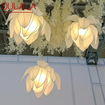 Современные свадебные огни OULALA, праздничная атмосфера, светодиодная вечерняя сцена, дороги, цветок, свежий декорационный элемент фона