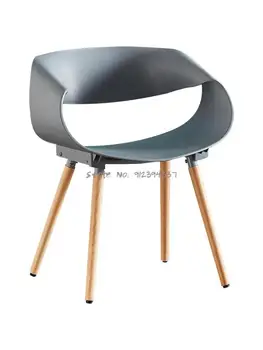 Современный минималистичный домашний стул пластиковый скандинавский сетчатый красный обеденный стул со спинкой, стул для отдыха, письменный стул, стол для переговоров и