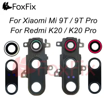 Стекло объектива задней камеры для Xiaomi Mi 9T Pro Redmi K20 Pro Стекло объектива задней камеры с рамкой, держатель, Рамка, Запасные части
